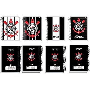 Caderno 10x1 capa dura corinthians 160fls. - kit (pct.c/04)