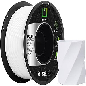 Filamento 3d petg branco 1 kilo - multfila (rolo)