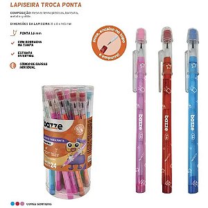 Lapiseira bazze troca ponta c/borrac 1.6 - summit (pote-24)