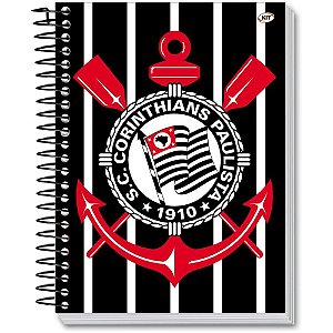 Caderno 01x1 capa dura corinthians 80fls. - kit (pct.c/04)