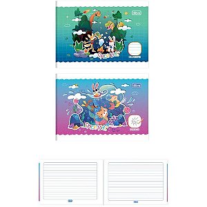 Caderno desenho 1/4 spice kids 40fls masc/fem. bro - tilibra (pct.c/20)