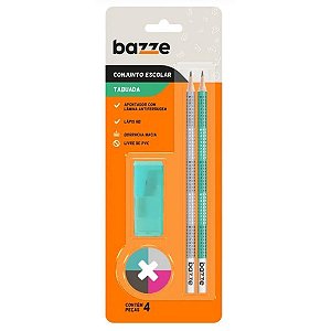 Kit escolar bazze tabuada 2lap+1apont+1bor - summit (blister)