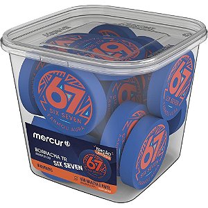 Borracha colorida tr six seven - mercur (pote-18)