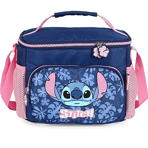 Lancheira termica stitch mao/ombro azul - luxcel (unidade)