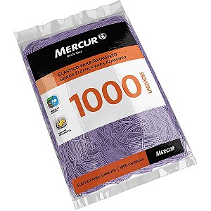 Elastico para alimento lilas 1000 unidades - mercur (pacote)