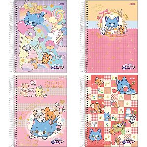Caderno 01x1 capa dura gokko tom &amp; jerry 80fls. i.a - jandaia (pct.c/04)