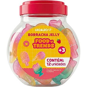 Borracha decorada jelly food trends 3modelos - leonora (pote-12)