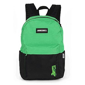 Mochila minecraft g verde - luxcel (unidade)