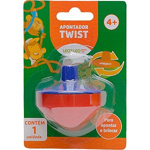 Apontador com deposito twist piao 2 modelos (sortido) - leonora (blister)