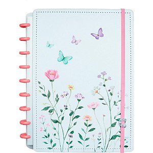 Caderno inteligente medio butterfly kiss 80fls. 190x255m - caderno inteligente (unidade)