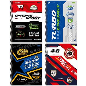 Caderno 15x1 capa dura roadclub 240fls - foroni (pct.c/02)