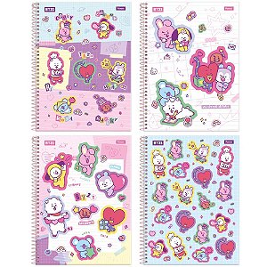 Caderno 01x1 capa dura bt21 80fls. - foroni (pct.c/04)