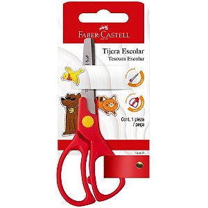 Tesoura escolar faber escolar - faber-castell (cx.c/12)