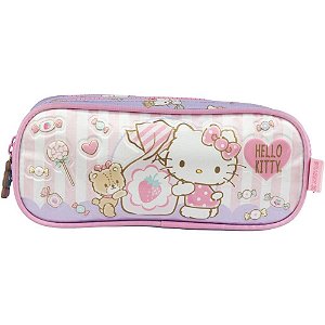 Estojo duplo hello kitty r rosa - xeryus (unidade)