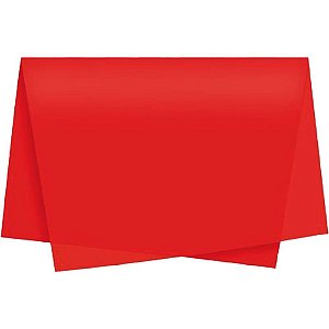 Papel de seda vermelho 50x70cm - xingo embalagens (pct.c/100)