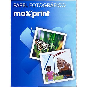 Papel fotografico inkjet a4 dupla face 180g - maxprint (pct.c/50)