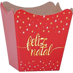 Cachepot paper decorado 16x17x11cm constelacao - xingo embalagens (pct.c/10)