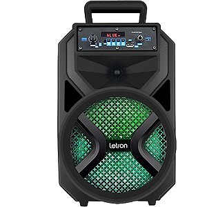 Caixa acustica letron karaoke hit c/led - leonora (unidade)