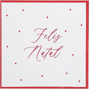 Artigo para decoracao natal guardanapo feliz natal poa 33c - cromus (pct.c/20)