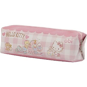 Estojo simples hello kitty premium - obi do brasil (unidade)
