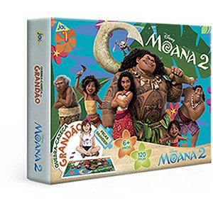 Quebra-cabeca cartonado moana 2 120 pecas grandao - toyster (unidade)