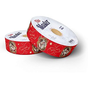 Fita poli decorada 32mmx100m magia de natal - xingo embalagens (unidade)