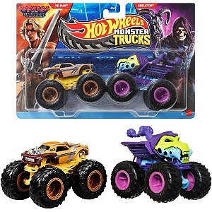 Hot wheels monster trucks demolition doubles motu 2-pack - mattel (unidade)