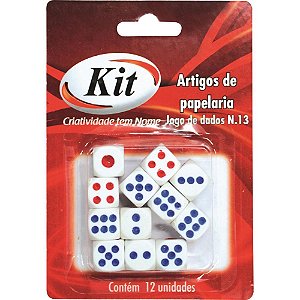 Dado n.13 c/12 unidades - kit (blister)