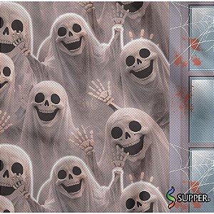Tnt estampado 1,40m 40g halloween fantasmas na janela - supper (rl-25mts)