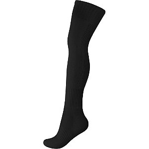 Meiao de futebol storm adulto 39-44 preto - penalty (par)