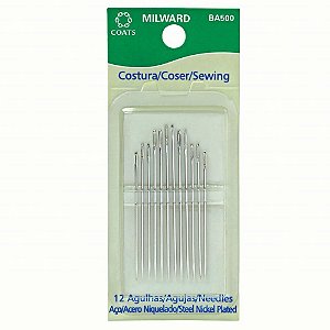 Agulha de mao 4 tamanhos ct.c/12 - linhas corrente (cartela)