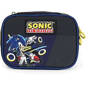Estojo box sonic preto tecido - luxcel (unidade)