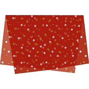 Papel seda decorado 50x70cm constelacao - xingo embalagens (pct.c/50)