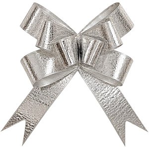 Laco pronto liso 16mmx39cm prata metal wave - xingo embalagens (pct.c/10)