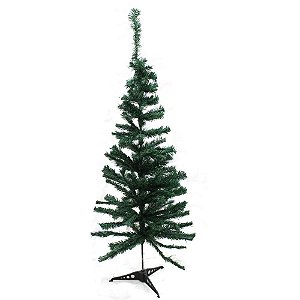Artigo para decoracao natal arvore 120cm 125 galhos verde - kit (unidade)