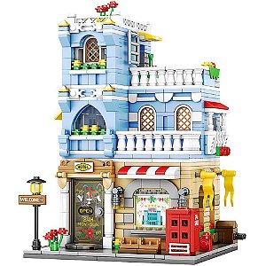 Brinquedo para montar mini cidade hotel 713pcs - bbr toys (unidade)