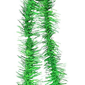 Artigo para decoracao natal festao metaloide 7x200cm verde - kit (pct.c/05)
