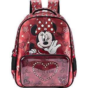 Mochila infantil minnie r2 vermelha md - xeryus (unidade)