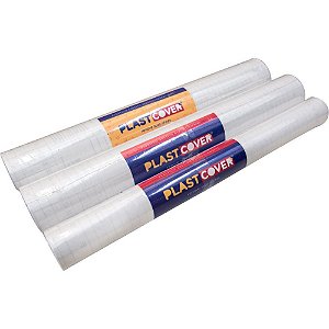 Plastico adesivo transparente 45cm x 10m 0,70 - plavitec (rolo)