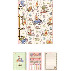 Caderno argolado pooh 80fls. colegial - tilibra (unidade)