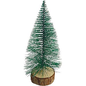 Artigo para decoracao natal arvore mini pinheiro 20cm verd - kit (unidade)