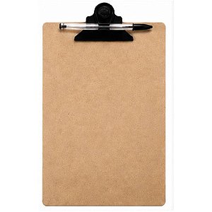 Prancheta duratex pranclip oficio prend.plastico - carbrink (cx.c/24)