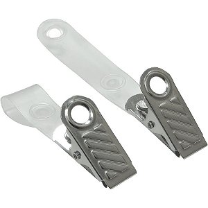 Presilha para cracha clips jacare c/ alca leitosa - mares (pct.c/100)