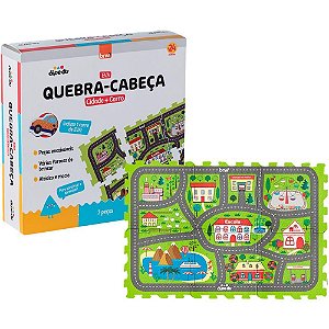 Brinquedo pedagogico eva dipedu quebra-cabeca cidade 7p - brw (unidade)