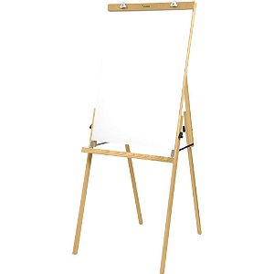 Cavalete para flip-chart compacto branco pinus luxo - souza (unidade)