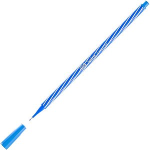 Caneta com ponta porosa cis spiro fineliner 0.4mm azul - sertic (cx.c/12)