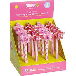 Caneta gel brilhae apag.0.7mm+lip stick - brw (dp.c/12)