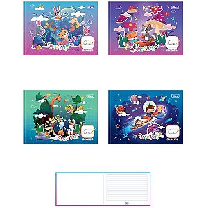 Caderno caligrafia capa dura spice kids 40f masc/fem 1/4 br - tilibra (pct.c/15)