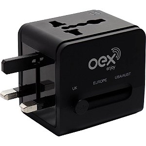 Adaptador para tomada conversor universal bivolt 13a - newex (unidade)