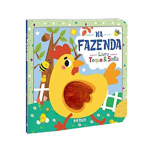 Livro infantil ilustrado toque e sinta na fazenda - bicho esperto (unidade)